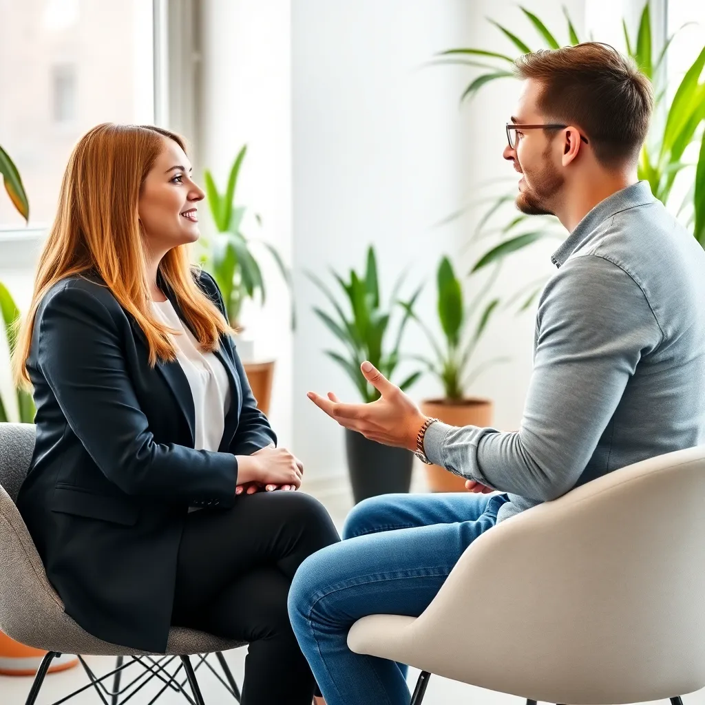 Coach begeleidt cliënt bij het opstellen van een positief actieplan